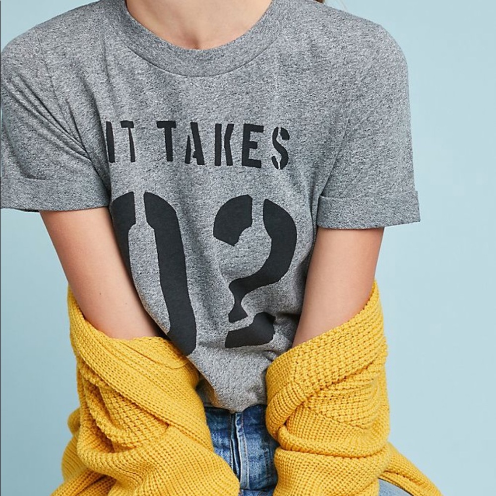 Anthropologie Sol Angeles It Takes Two Tee - Picture 1 of 3